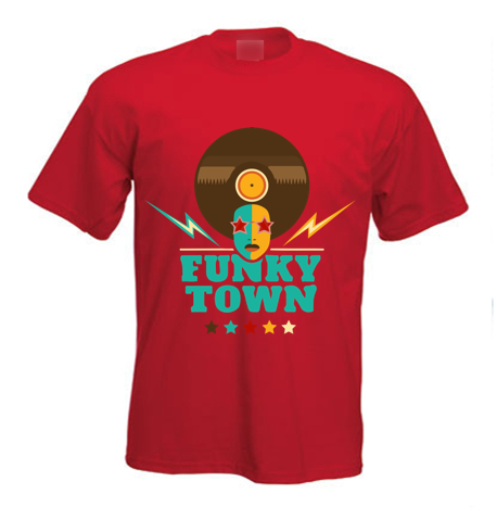 (image for) Northern Soul T Shirt - Funky Town - Click Image to Close